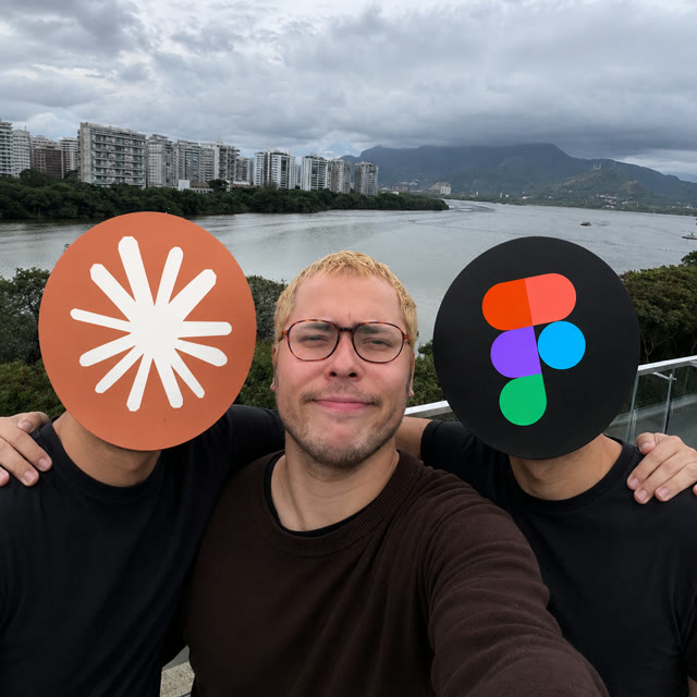 Enzo with two friends